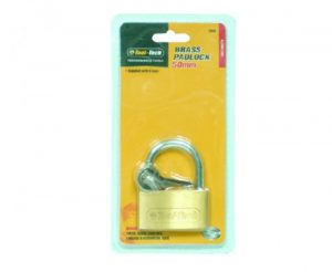 Brass Padlocks Carded X Large 50mm - 12 units