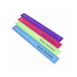 Tiger - 12'' Shatter Resistant Ruler - 12 units