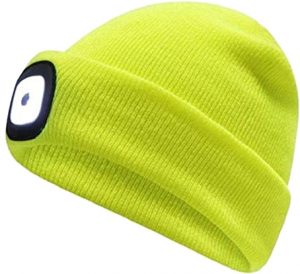 Yellow Beanie Hat with LED Light - GL622 (12)
