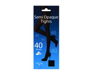 Super Soft 40 Den Tights Black (S/M) (12) - 6 Units