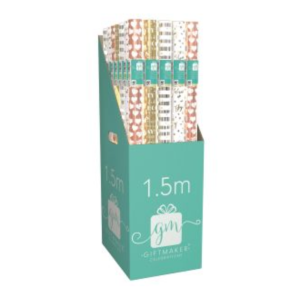Wrapping Paper Roll 1.5M - Plain Foil - 36 Units