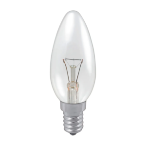 Candle Bulb 60W Screw On E14 SES Clear - 10 Units