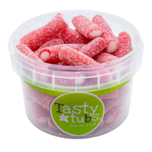 Tasty Tubs Fizzy Strawberry Pencils (12 x 120g )