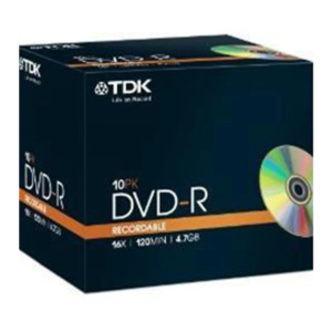 TDK DVD+R Spindle (10 x 10's)