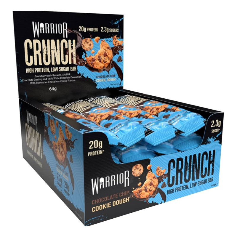 Warrior Crunch - 12 x 64g Bars - Choc Chip Cookie - SS Convenience ...