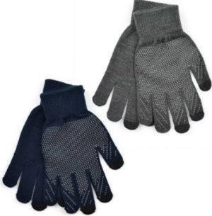 Mens Marl Touchsceen Gloves with Grip - GL632A (12)