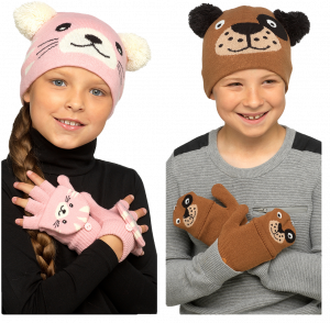 Kids Animal  Hat & Mitten Set - GL901A/GL900/GL908/GL1055