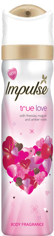 Impulse Body Spray - True Love - 6 units