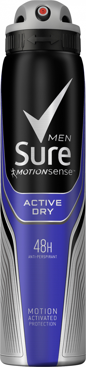 Sure Body Spray -  Men acive Dry (6 x 150)