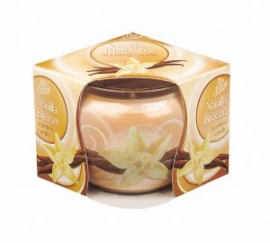 Scented Candles in a Bowl - Vanilla - 12 Units