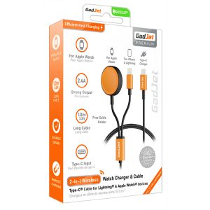 GadJet 2-in-1 Wireless Watch Charging Cable CA28