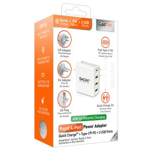 GadJet Rapid 4-Port Wall Adapter CH32
