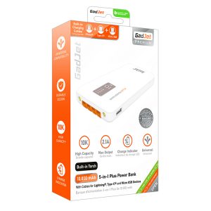 GadJet 5 in 1 PowerBank 10,000 mAh CH37