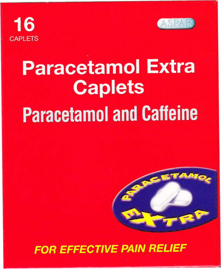 Paracet Extra Aspar Paracetamol Extra Caplets 16's - 12 units - SS Convenience ...