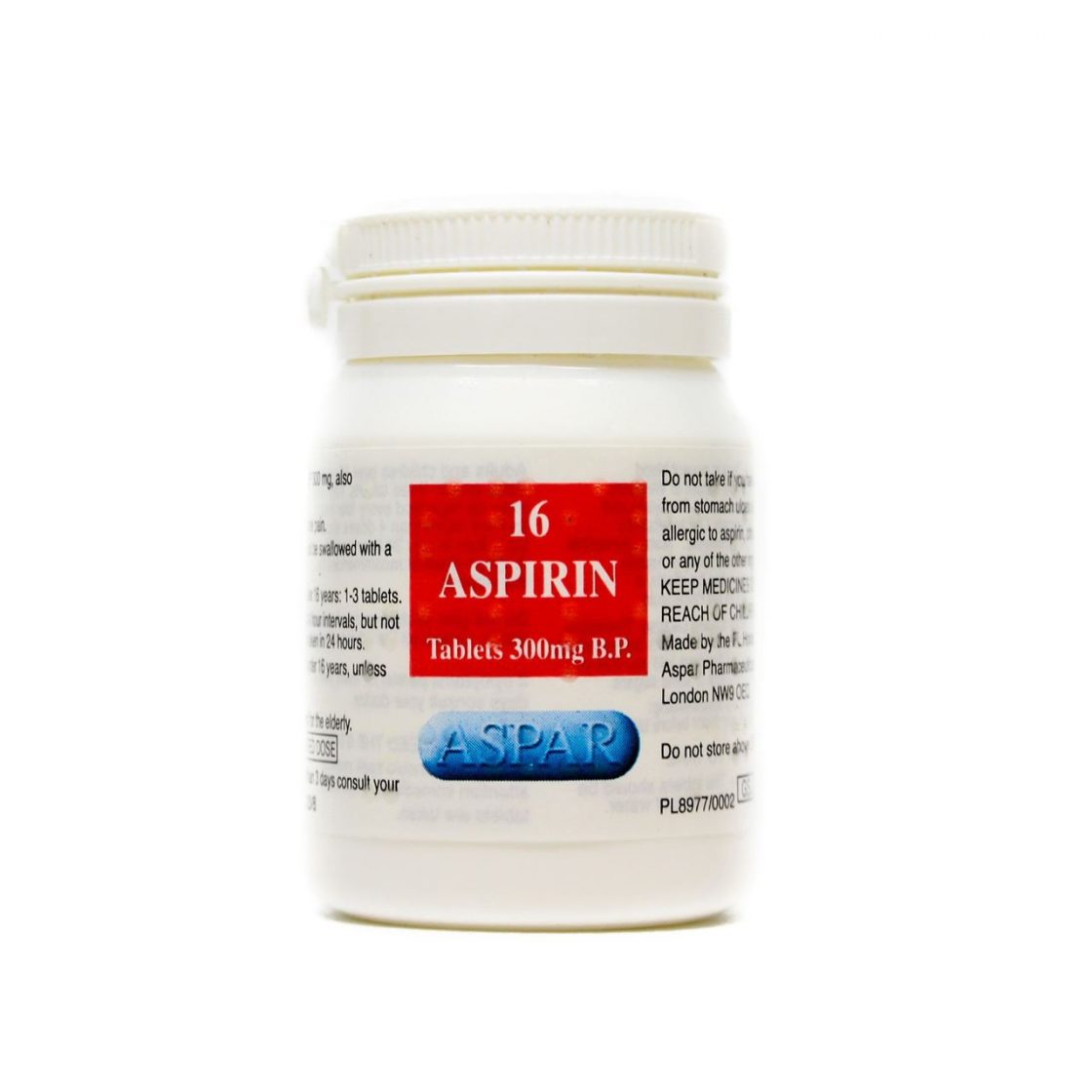 Aspar Asprin Tubs (12 x 16 Tablets) - SS Convenience Distribution