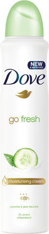 Dove Deodorant Spray - Fresh 150ml - 6 units