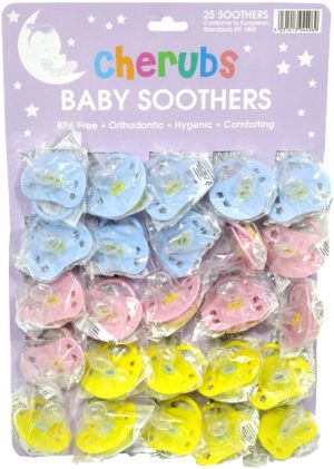 Baby Soothers on Large Card - 25 units