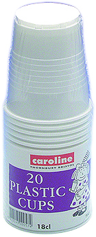 White Plastic Cups 7oz - (12 x 20's)
